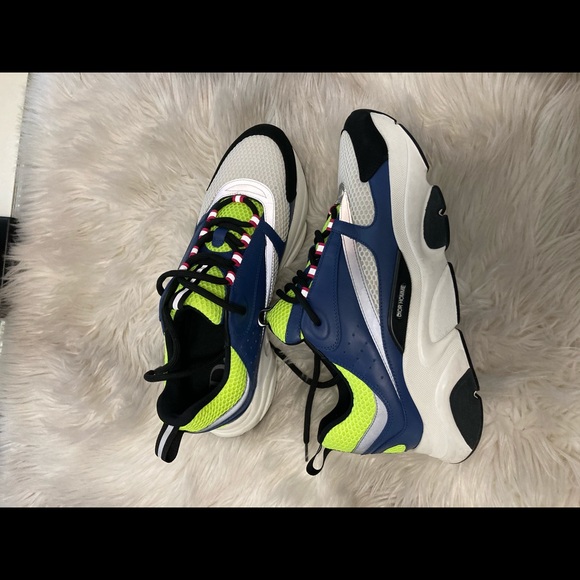 B22 SNEAKER
Blue Calfskin with Yellow and White Technical Mesh - Picture 16 of 16